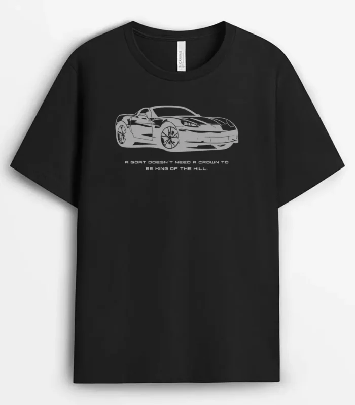 A Goat Doesn't Need A Crown To Be King Of The Hill Shawleeg T-Shirt - Black