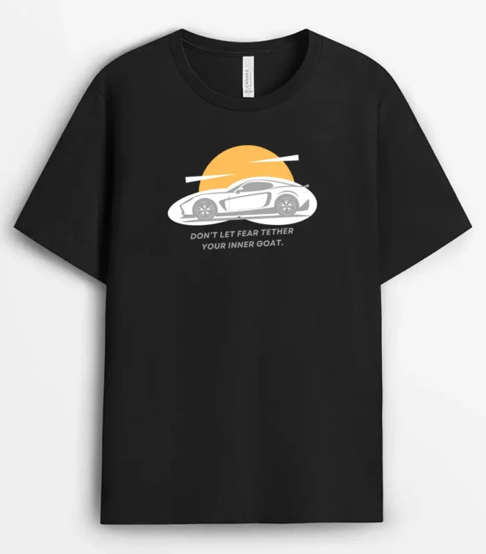 Dont Let Fear Tether Your Inner Goat Shawleeg T-Shirt - Black