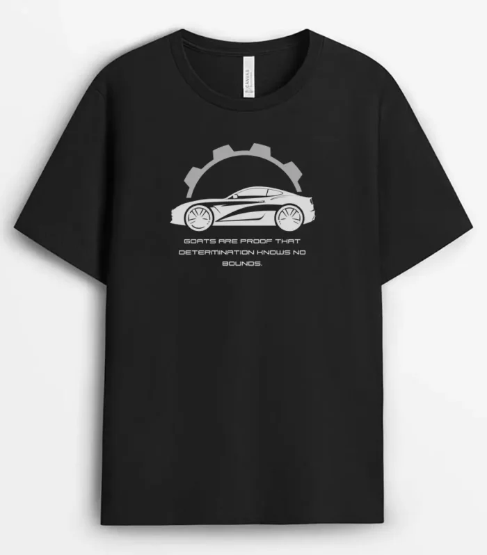 Goats Are Proof That Determination Knows No Bounds Shawleeg T-Shirt - Black